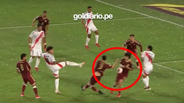 Audio y VIDEO del VAR del partido Venezuela vs Perú 2025: «Pega en el cuerpo»